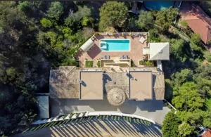 Aerial view of Legacy Healing Center luxury rehab campus offering five stars recovery in a peaceful, private setting