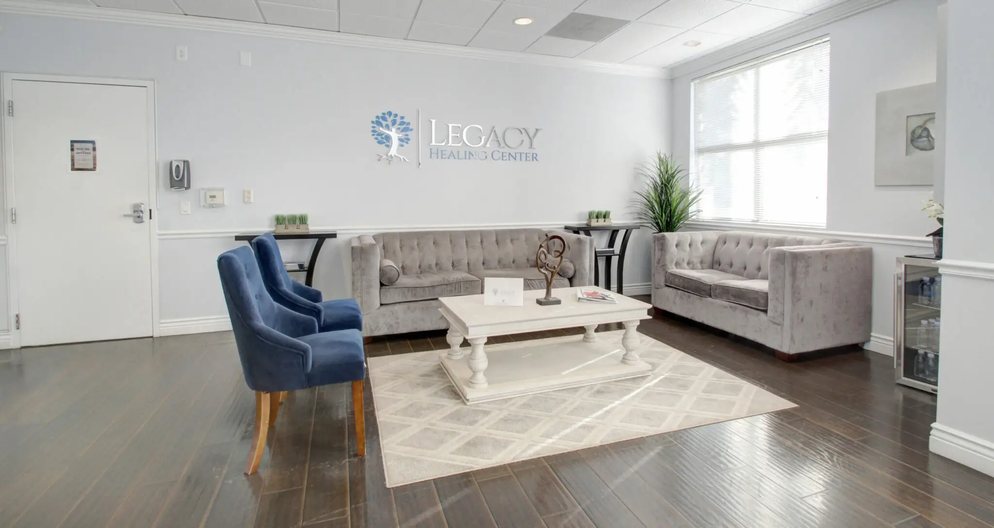 Legacy Healing Center's addiction rehab New Jersey outpatient program waiting room 
