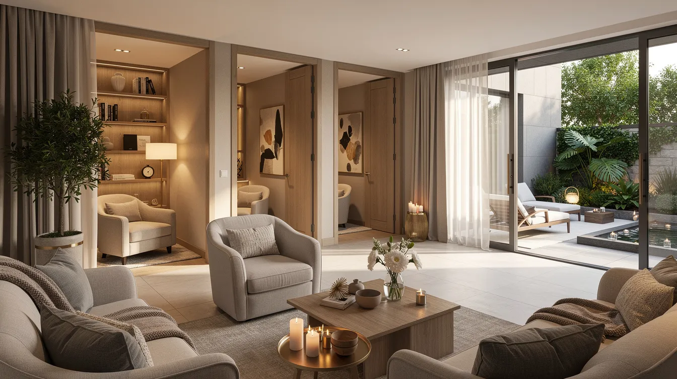 The image depicts a luxurious treatment facility designed for individuals experiencing opioid withdrawal, featuring comfortable amenities and private spaces to ensure a tranquil environment. This facility provides medical support and professional supervision to help manage withdrawal symptoms and promote lasting recovery from opioid dependence.